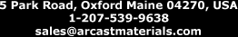 Arcast Materials address