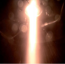 Arcst atomizer in action making Arete Powder