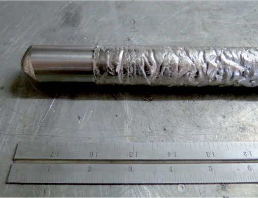 Cast bar partially machined